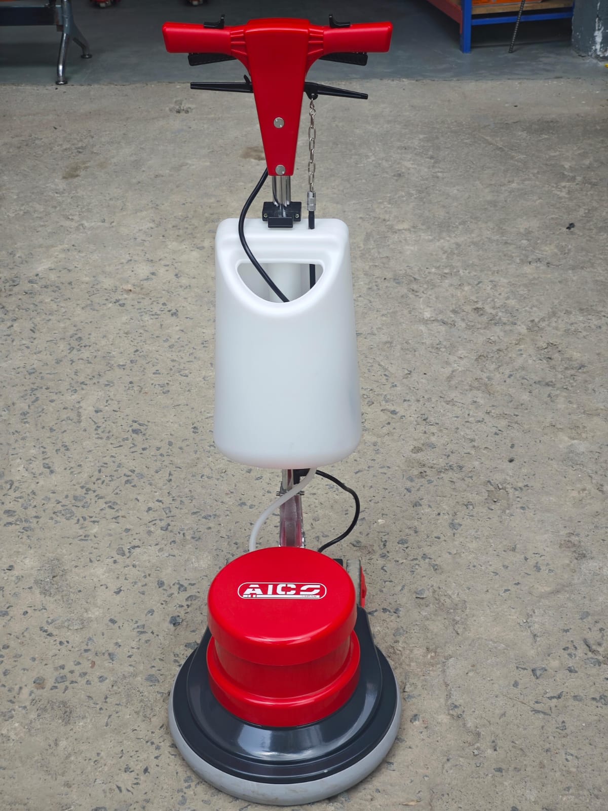 AICS single-disc floor scrubber and polisher